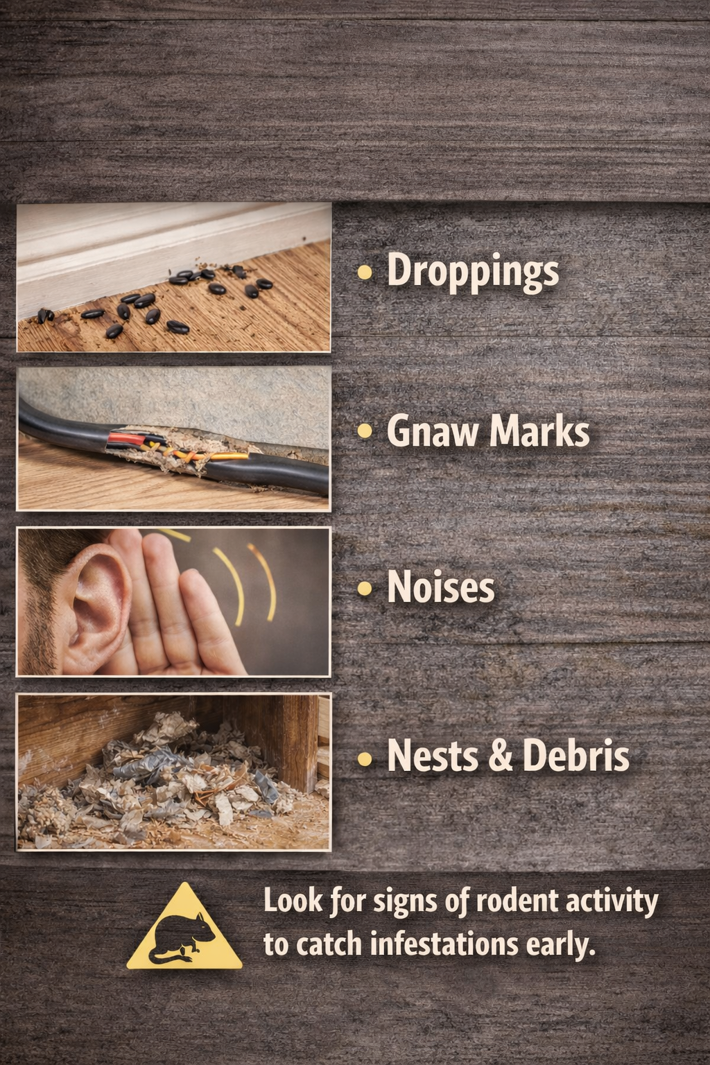 Signs of Rodents Before You See One